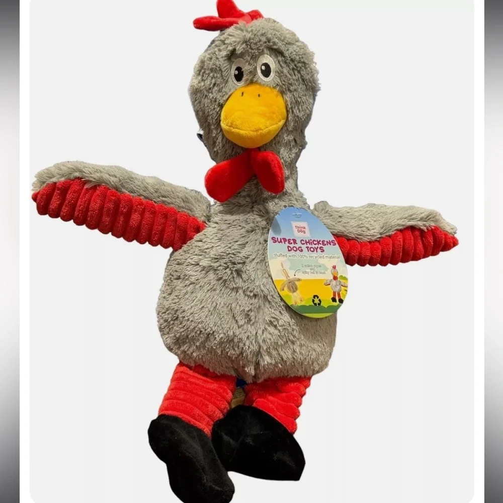 Super Chicken Dog Toys 18” Play, Tug, Toss and Fetch - Picture 7 of 12
